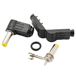 Power plug  5.5/2.1mm l = 14mm HM-071 Corner plastic