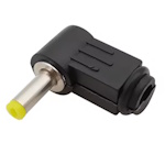 Power plug  4.0/1.7mm l = 10mm angular plastic