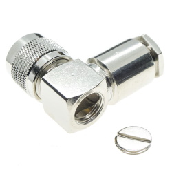 Разъем PL259 UHF male угловой 90° на кабель RG213
