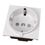 Розетка мережева<gtran/> E-08-50 h=0.6-2mm 16A 250V White