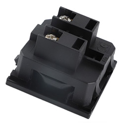 Розетка мережева E-08-L h=0.6-2mm 16A 250V Black