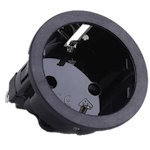 Розетка мережева<gtran/> RG-02-3-50 h=1.5mm 16A 250V Black