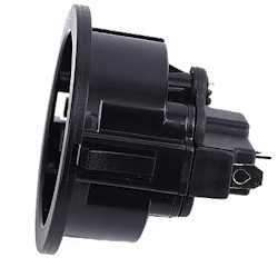 Розетка мережева RG-02-3-50 h=1.5mm 16A 250V Black