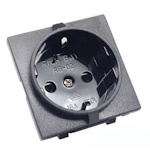 Розетка мережева<gtran/> RG-02-5-50 h=0.6-2mm 16A 250V Black