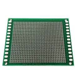 Плата двостороння макетна 6cmx8cmx1,6mm крок 2мм маска металлиз.