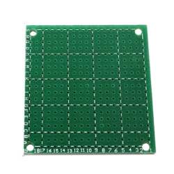Single-sided board  mock 5cmX5cmX1.6mm pitch 2.54mm double mask.