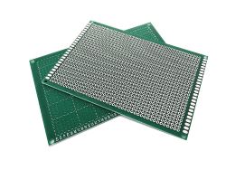 Single-sided board  mock 8cmX12cmX1.6mm pitch 2.54mm double mask