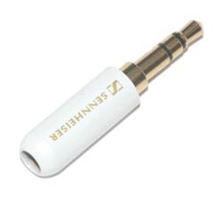 Plug to cable  Sennheiser 3-pin 3.5mm enamel White, type B