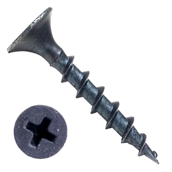 Self-tapping screw for drywall and wood  3.5 x 45 mm. PH black