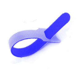  Cable tie  Velcro BLUE 150x10mm without buckle