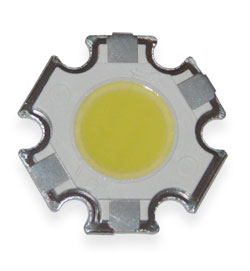 COB LED 5W  White cold 10mm, 15-17V, 300mA,