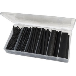  Set of black heat shrink in cassette holder 100pcs