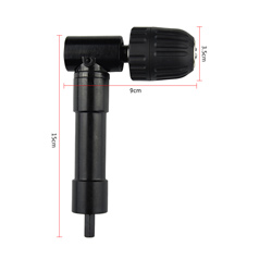 Drill attachment,  Angle keyless chuck, metal body