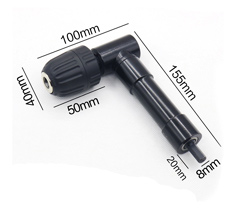 Drill attachment,  Angle keyless chuck, metal body
