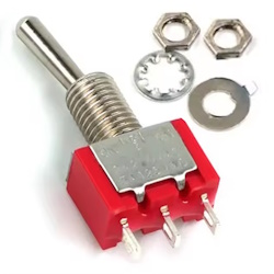 Тумблер MTS-102 Red ON-ON 3pin